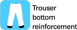 Trouser bottom reinforcement